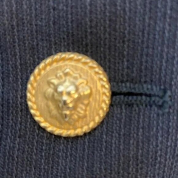 Trabaldo Togna Sergio Valentino Gold Lion Buttons Men's Suit Jacket Blazer 42 L - Picture 5 of 12